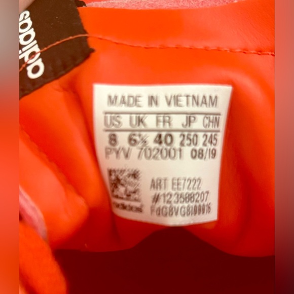 Ladies Adidas Sleek - Red - size 8 - Picture 6 of 8